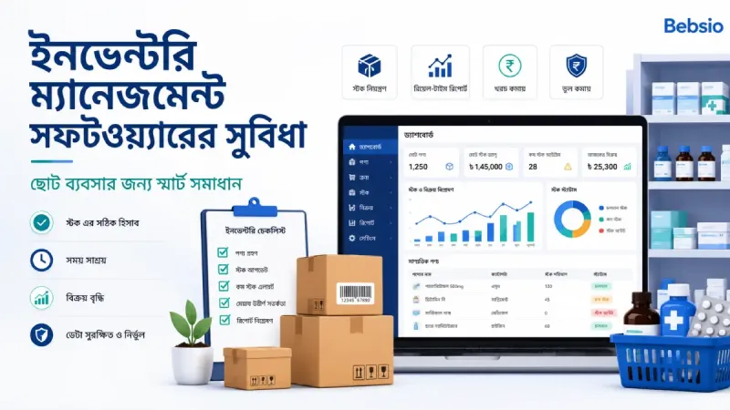 ইনভেন্টরি ম্যানেজমেন্ট সফটওয়্যার ব্যবহার করলে ছোট ব্যবসায় কী কী সুবিধা পাওয়া যায়?